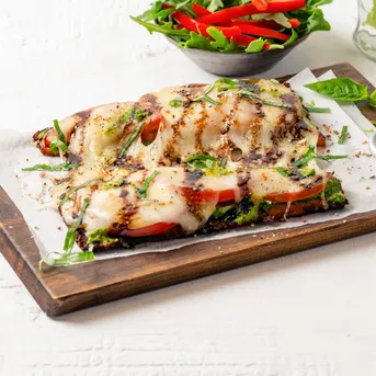 Caprese Pizza Slice