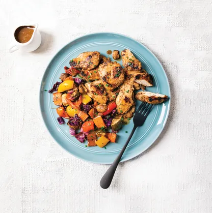 Grilled Chicken & Roast Veggies